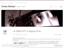Tablet Screenshot of emmabolland.com